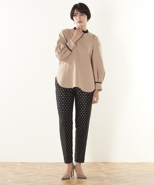 Tiara（ティアラ）の「バイカラーブラウス（シャツ/ブラウス・レディース・ブラウン/ベージュ/ブラック/アイボリー・FREE）」の7枚目の写真