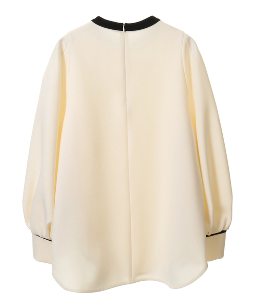 Tiara（ティアラ）の「バイカラーブラウス（シャツ/ブラウス・レディース・ブラウン/ベージュ/ブラック/アイボリー・FREE）」の16枚目の写真