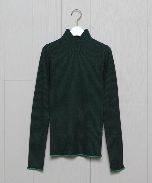 H BEAUTY＆YOUTH エイチビューティーアンドユース WOOL RAYON RIB HIGH NECK KNIT ウールレーヨンリブハイネックニット 1613-199-3413 NAVY H BEAUTY&YOUTH エイチ ビューティーアンドユース WOOL RAYON
