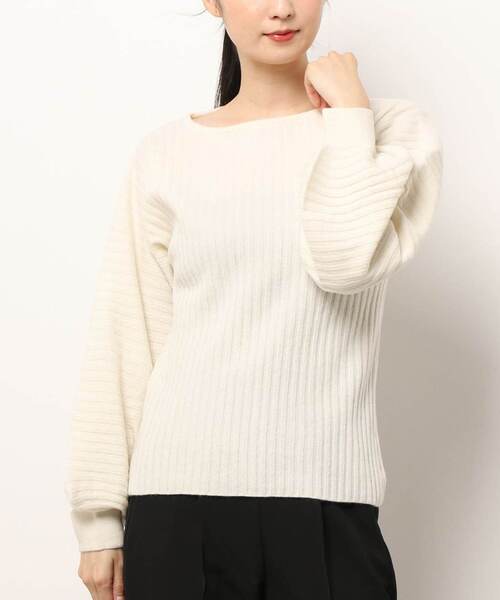 Tiara（ティアラ）の「ホールガーメントニット（ニット/セーター・レディース・ホワイト/ライム/ブラック・FREE）」の4枚目の写真