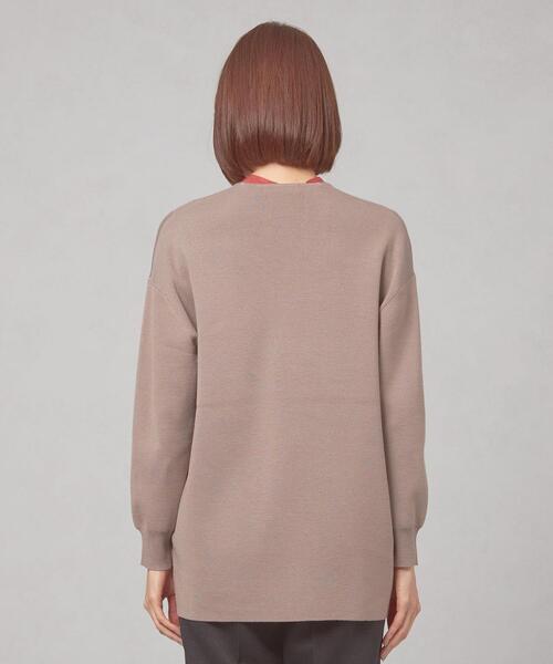 closet story(クローゼットストーリー)の「<closet story(クローゼットストーリー)>ノーボタン カーディガン -ウォッシャブル-(カーディガン/ボレロ・レディース・ベージュ/ネイビー・FREE)」の3枚目の写真