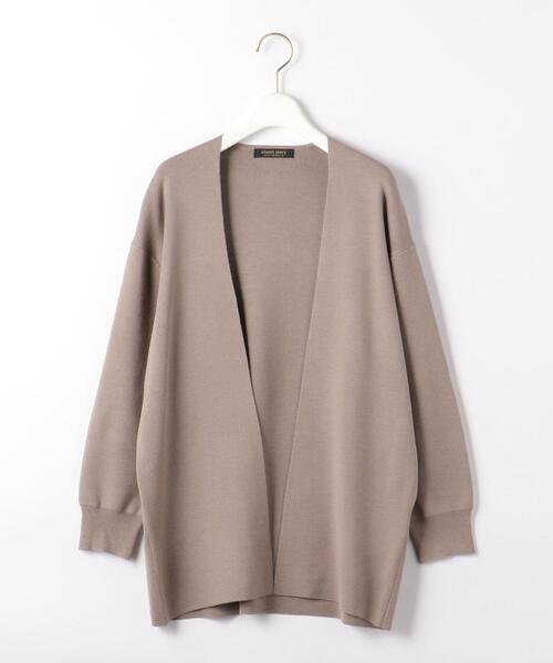 closet story(クローゼットストーリー)の「<closet story(クローゼットストーリー)>ノーボタン カーディガン -ウォッシャブル-(カーディガン/ボレロ・レディース・ベージュ/ネイビー・FREE)」の16枚目の写真