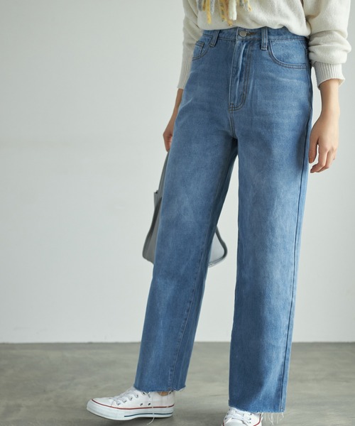 Edit Sheen(エディットシーン)の「カットオフワイドデニム(デニムパンツ・レディース・ブルー・SMALL/MEDIUM)」の20枚目の写真