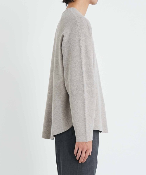 ADAM ET ROPE'（アダムエロペ）の「ビッグシルエット ラグラン ラウンドニット（ニット/セーター・メンズ・チャコールグレー/ブラック/ネイビー・M/L）」の8枚目の写真