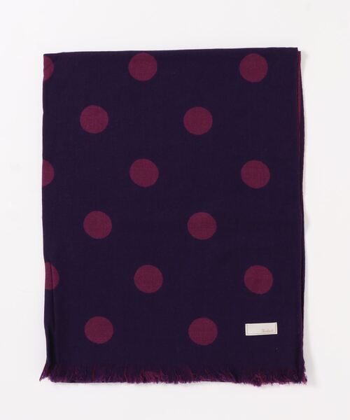 Te chichi(テチチ)の「ドットジャカードストール(ストール/ショール・レディース・ブラウン/ブラック/パープル・フリ-)」の1枚目の写真