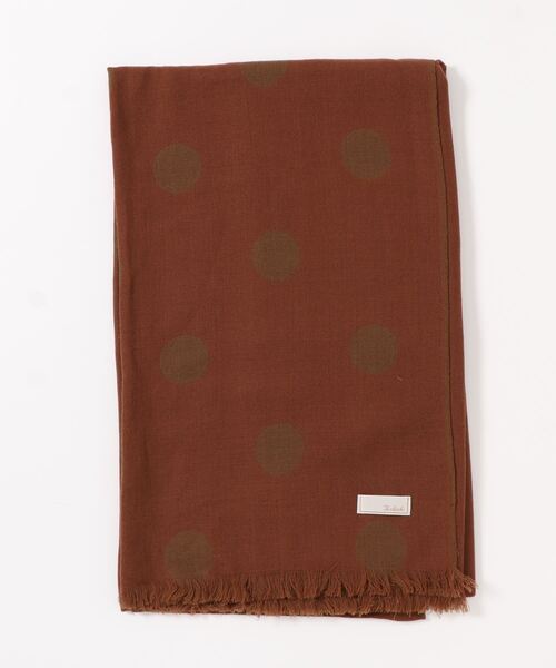 Te chichi(テチチ)の「ドットジャカードストール(ストール/ショール・レディース・ブラウン/ブラック/パープル・フリ-)」の3枚目の写真