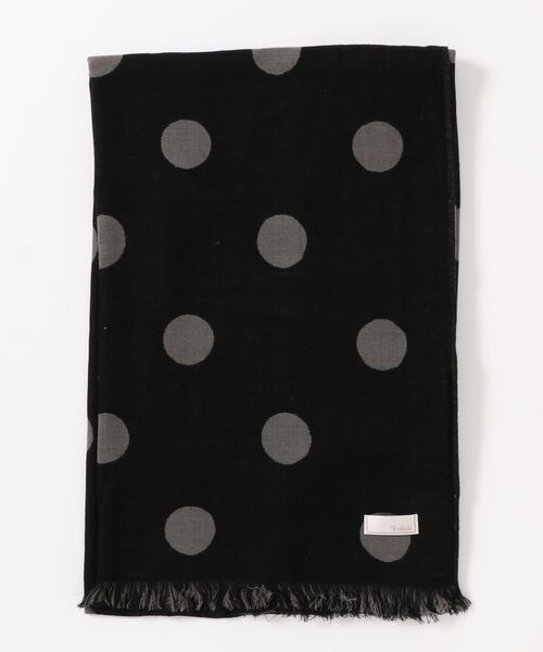 Te chichi(テチチ)の「ドットジャカードストール(ストール/ショール・レディース・ブラウン/ブラック/パープル・フリ-)」の2枚目の写真