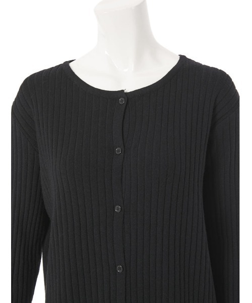 fifth calin（フィフスカラン）の「細見えリブニットカーデワンピース（ワンピース・レディース・ブラック/ブラウン・MEDIUM）」の10枚目の写真