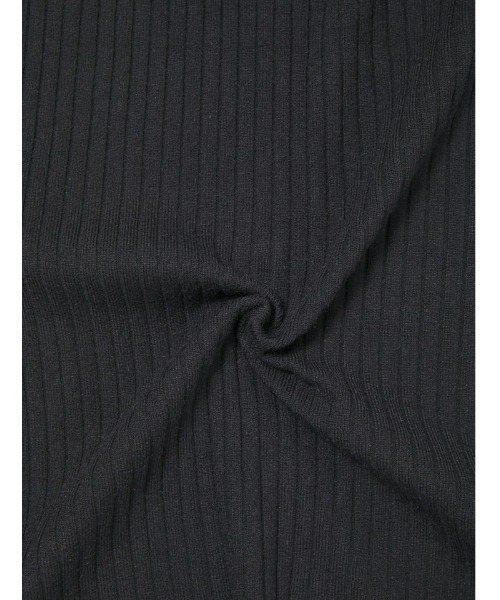 fifth calin（フィフスカラン）の「細見えリブニットカーデワンピース（ワンピース・レディース・ブラック/ブラウン・MEDIUM）」の6枚目の写真