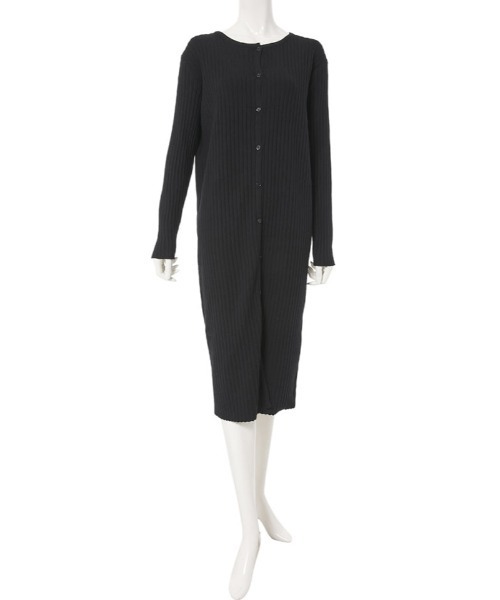 fifth calin（フィフスカラン）の「細見えリブニットカーデワンピース（ワンピース・レディース・ブラック/ブラウン・MEDIUM）」の5枚目の写真