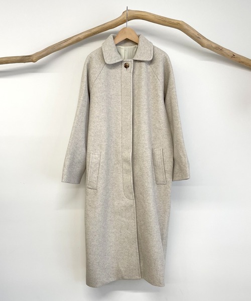 CANAL JEAN(キャナルジーン)の「RED CHOP WORKS(レッドチョップワークス) カシミアタッチステンカラーコート(ステンカラーコート・レディース・ベージュ・38)」の8枚目の写真