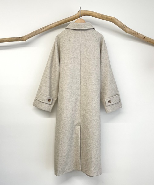 CANAL JEAN(キャナルジーン)の「RED CHOP WORKS(レッドチョップワークス) カシミアタッチステンカラーコート(ステンカラーコート・レディース・ベージュ・38)」の5枚目の写真