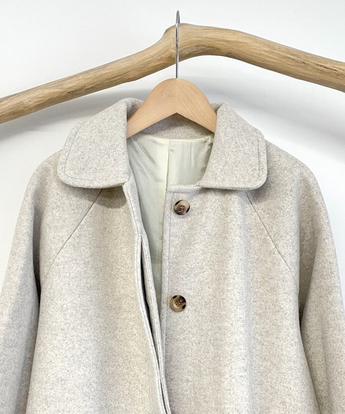 CANAL JEAN(キャナルジーン)の「RED CHOP WORKS(レッドチョップワークス) カシミアタッチステンカラーコート(ステンカラーコート・レディース・ベージュ・38)」の10枚目の写真