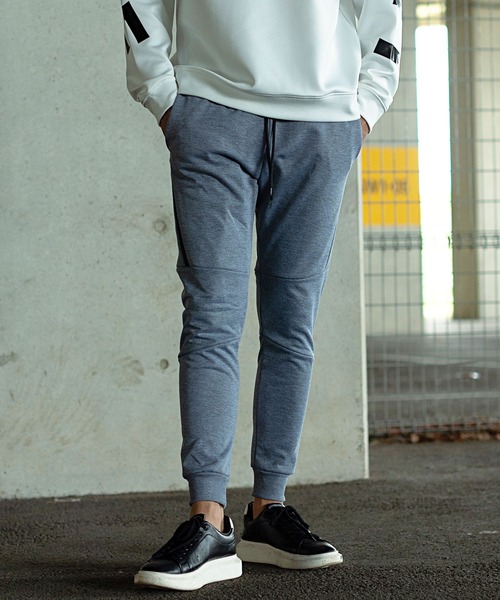SILVER BULLET(シルバーバレット)の「『vicci/ヴィッチ』防風加工止水ジップスリムパンツ(スウェットパンツ・メンズ・グレー/ホワイト系その他/ブラック/チャコール/ネイビー・XL/M/L)」の9枚目の写真
