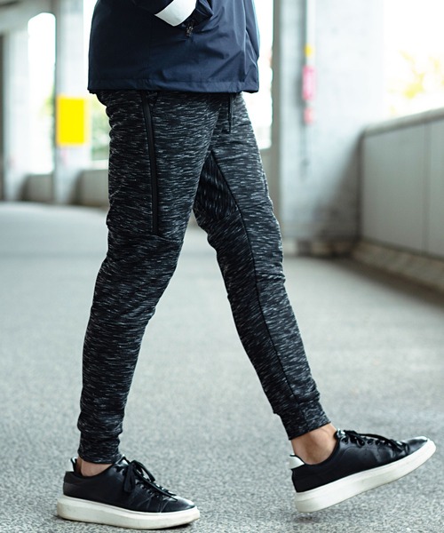 SILVER BULLET(シルバーバレット)の「『vicci/ヴィッチ』防風加工止水ジップスリムパンツ(スウェットパンツ・メンズ・グレー/ホワイト系その他/ブラック/チャコール/ネイビー・XL/M/L)」の15枚目の写真