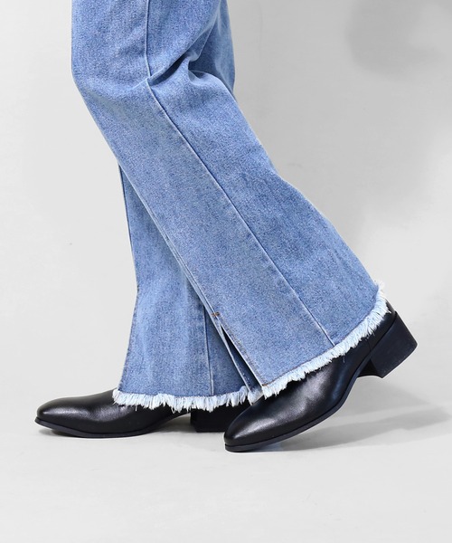 SPINNS（スピンズ）の「フェイクレザー ハイヒールゴアブーツ（ブーツ・メンズ・ブラック・26cm/27cm）」の18枚目の写真