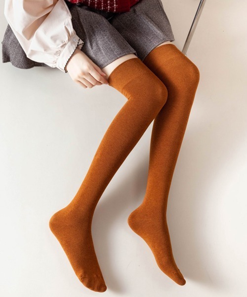 The SECRETCLOSET別注BRESCIANIカシミヤニーハイソックス Amazon.co.jp: [Snugly] サイハイソックス ニーハイソックス