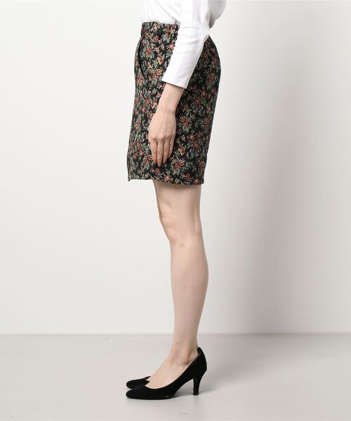 ehka sopo(エヘカソポ)の「ゴブランミニスカート(スカート・レディース・ブラック/チャコール/ベージュ・フリ-)」の4枚目の写真