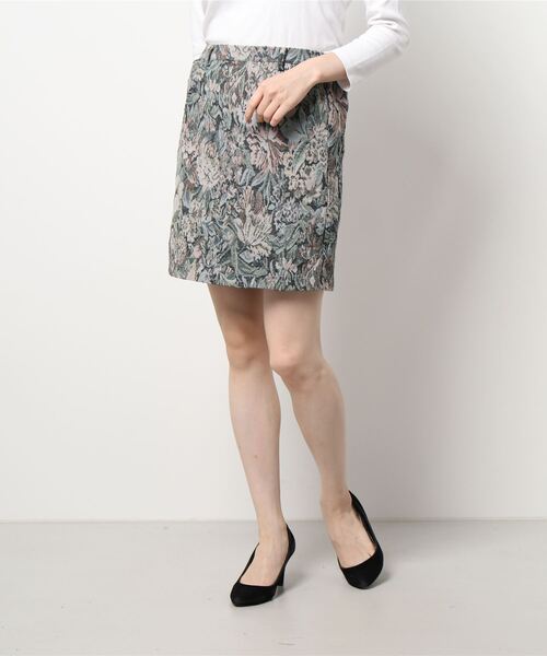 ehka sopo(エヘカソポ)の「ゴブランミニスカート(スカート・レディース・ブラック/チャコール/ベージュ・フリ-)」の7枚目の写真