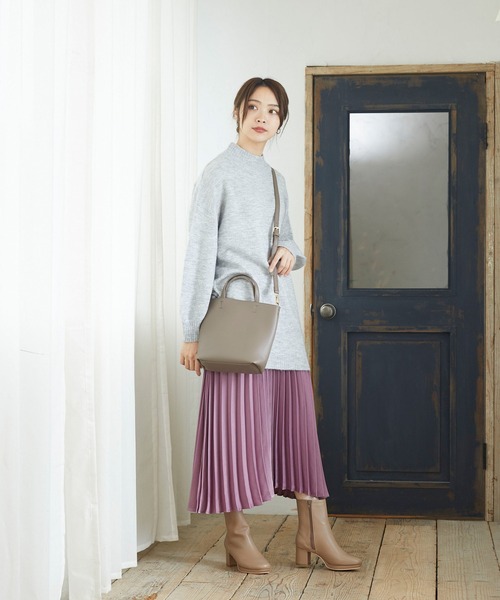kalie.(カリエ)の「2wayショルダーバッグ(トートバッグ・レディース・ライトグレー/ブラック/ピンク/シルバー/オレンジ/ブルー/グリーン/モカ/ラベンダー・ONE SIZE)」の14枚目の写真