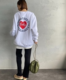 [RUSSELL ATHLETIC/ラッセル アスレチック] BERKLEY×RUSSELL ATHLETIC 別注 サークルロゴプリントスウェット