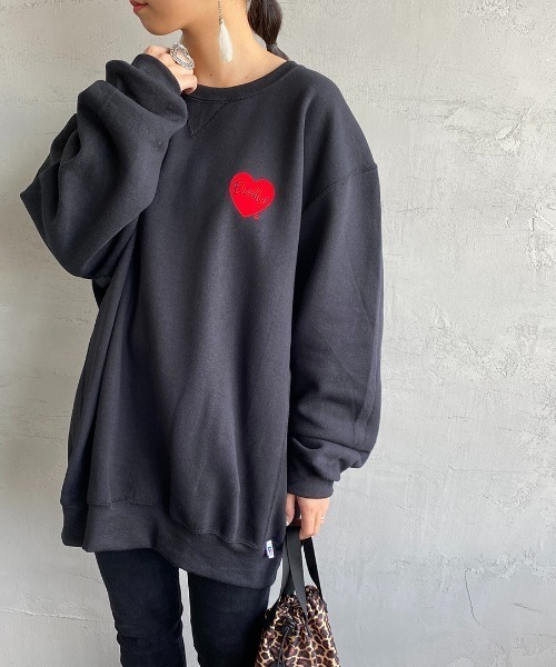 Russell Athletic（ラッセルアスレティック）の「[RUSSELL ATHLETIC/ラッセル アスレチック] BERKLEY×RUSSELL ATHLETIC 別注 サークルロゴプリントスウェット（スウェット・レディース・ホワイト/ブラック・L/XL）」の19枚目の写真
