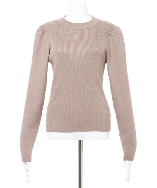 INGNI（イング）の「パワショルリブニット（ニット/セーター・レディース・ブルー/アイボリー/パープル/モカ/ブラック・M）」の6枚目の写真