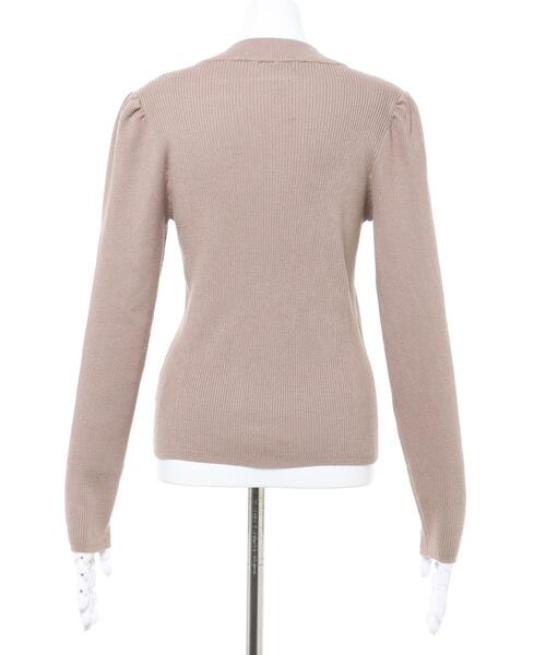 INGNI（イング）の「パワショルリブニット（ニット/セーター・レディース・ブルー/アイボリー/パープル/モカ/ブラック・M）」の8枚目の写真