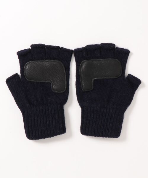 NEWBERRY KNITTING(ニューベリーニッティング)の「Rag Wool Texting Glove(手袋・レディース・オートミール/ダークネイビー/チャコール/ダークオリーブ・L/M)」の8枚目の写真