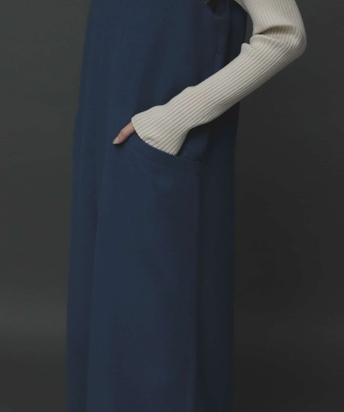 SENSE OF PLACE by URBAN RESEARCH(センスオブプレイスバイアーバンリサーチ)の「ヘリンボーンワイドオールインワン(つなぎ/オールインワン・レディース・ベージュ/ブラウン/ブルー・ONE)」の17枚目の写真