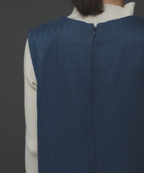 SENSE OF PLACE by URBAN RESEARCH(センスオブプレイスバイアーバンリサーチ)の「ヘリンボーンワイドオールインワン(つなぎ/オールインワン・レディース・ベージュ/ブラウン/ブルー・ONE)」の11枚目の写真