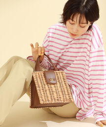 Ray BEAMS | Ray BEAMS / 柳 カゴ トートバッグ(かごバッグ)