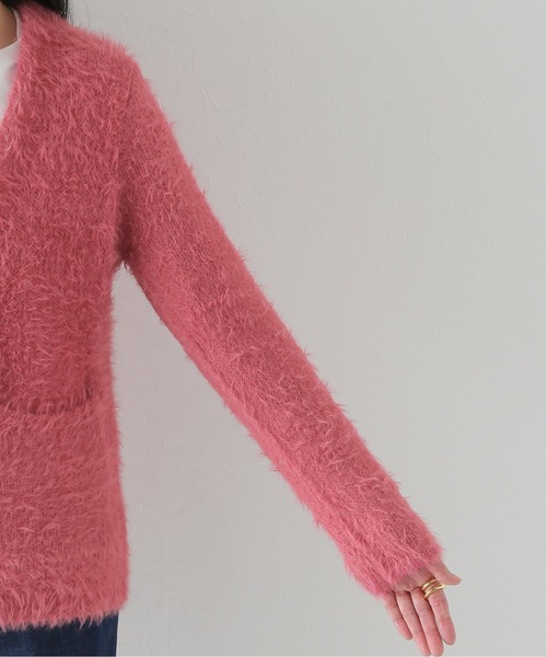 JOURNAL STANDARD（ジャーナルスタンダード）の「ファーヤーンカーディガン（カーディガン/ボレロ・レディース・ピンク/キャメル・FREE）」の13枚目の写真