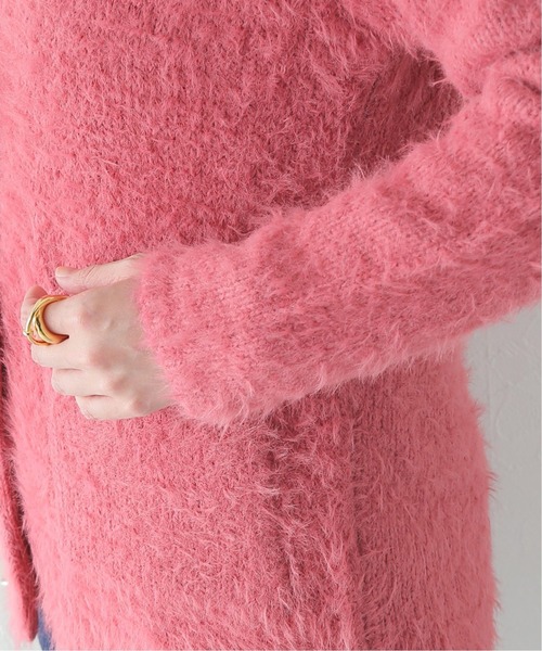 JOURNAL STANDARD（ジャーナルスタンダード）の「ファーヤーンカーディガン（カーディガン/ボレロ・レディース・ピンク/キャメル・FREE）」の14枚目の写真