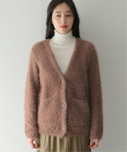 JOURNAL STANDARD（ジャーナルスタンダード）の「ファーヤーンカーディガン（カーディガン/ボレロ・レディース・ピンク/キャメル・FREE）」の19枚目の写真