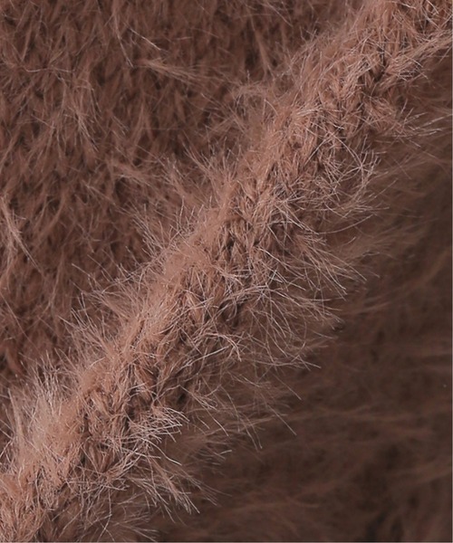 JOURNAL STANDARD（ジャーナルスタンダード）の「ファーヤーンカーディガン（カーディガン/ボレロ・レディース・ピンク/キャメル・FREE）」の20枚目の写真