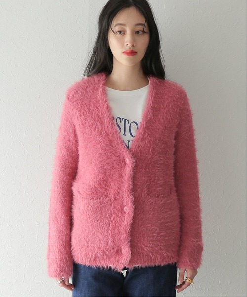 JOURNAL STANDARD（ジャーナルスタンダード）の「ファーヤーンカーディガン（カーディガン/ボレロ・レディース・ピンク/キャメル・FREE）」の21枚目の写真