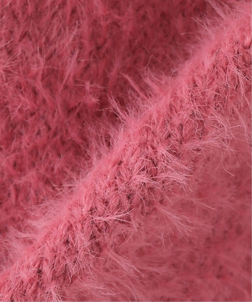 JOURNAL STANDARD（ジャーナルスタンダード）の「ファーヤーンカーディガン（カーディガン/ボレロ・レディース・ピンク/キャメル・FREE）」の22枚目の写真