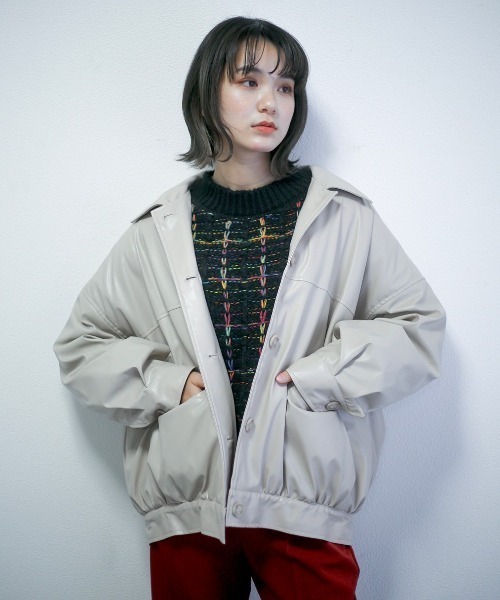 spoon store（スプーンストア）の「レインボー編み込みニット（ニット/セーター・レディース・ホワイト/ブラック・フリー）」の7枚目の写真