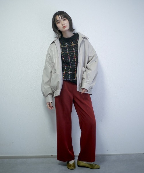 spoon store（スプーンストア）の「レインボー編み込みニット（ニット/セーター・レディース・ホワイト/ブラック・フリー）」の11枚目の写真