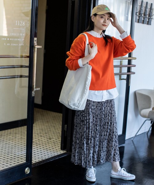 THE SHOP TK (ザ ショップ ティーケー )の「◆総針プルオーバーニット(ニット/セーター・レディース・ライトグレー/ブラック/ダークグリーン/オレンジ/ナチュラル・11/12/13)」の7枚目の写真