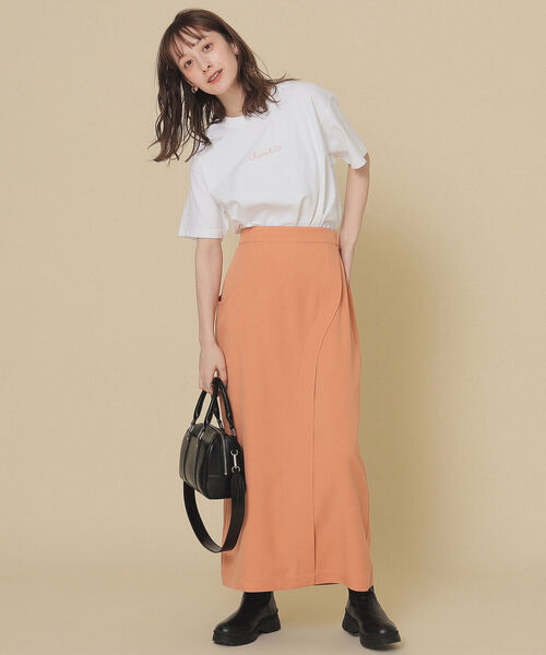 Ray BEAMS（レイビームス）の「Ray BEAMS / カーブ ステッチ タイト スカート（スカート・レディース・ミント/オレンジ系その他・0/1）」の17枚目の写真