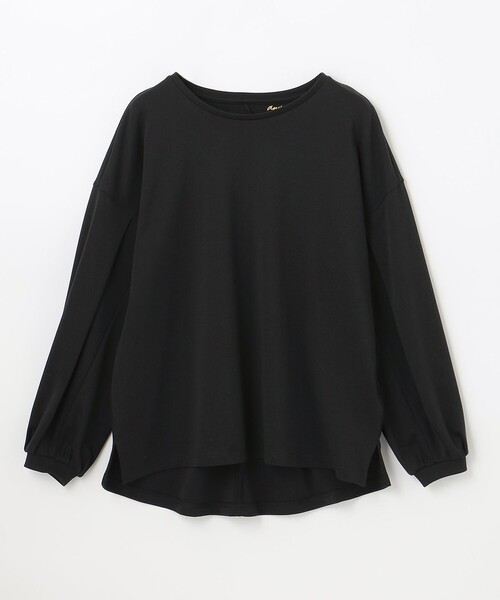 ANY(エニィ)の「【洗える】プレミアムベーシックボリュームスリーブロング Tシャツ(Tシャツ/カットソー・レディース・ブラック系/グレー系/ベージュ系・F)」の12枚目の写真