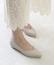 Vカットフラットパンプス【WEB限定】(217-195)JELLY BEANS(ジェリービーンズ)
