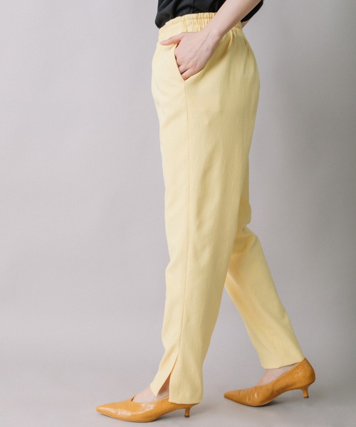 Munich（ミューニック）の「ドライタッチオックスサイドベントパンツ（その他パンツ・レディース・ブラック/イエロー/グリーン/ナチュラル/ダークベージュ/ホワイト/ライトブルー・S/M/XS）」の7枚目の写真