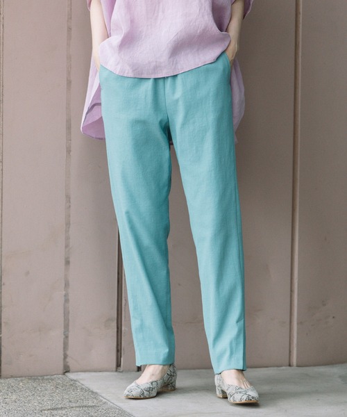 Munich（ミューニック）の「ドライタッチオックスサイドベントパンツ（その他パンツ・レディース・ブラック/イエロー/グリーン/ナチュラル/ダークベージュ/ホワイト/ライトブルー・S/M/XS）」の6枚目の写真