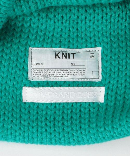 COMESANDGOES（カムズアンドゴーズ）の「＜COMESANDGOES（カムズアンドゴーズ）＞ STANDARD KNIT/ニットキャップ □□（ニットキャップ/ビーニー・メンズ・ブラック/ピンク/ケリー・FREE）」の6枚目の写真