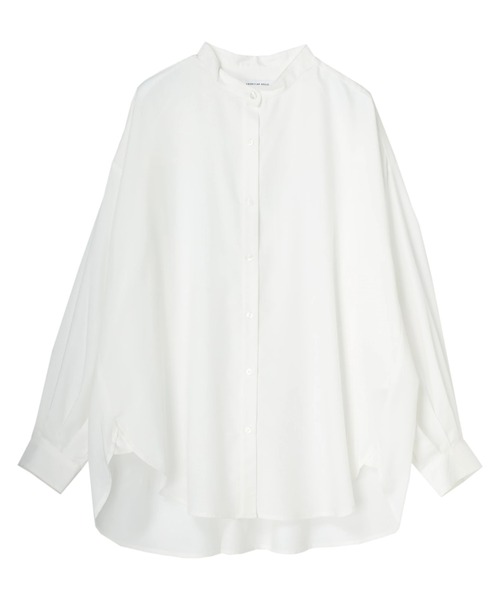 AMERICAN HOLIC（アメリカンホリック）の「イージーケアスタンドカラーバックタックシャツ（シャツ/ブラウス・レディース・オフホワイト/ライトベージュ/ブルー系その他4/イエロー系その他2・M/L）」の14枚目の写真