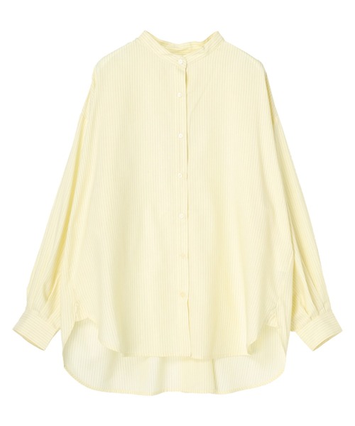 AMERICAN HOLIC（アメリカンホリック）の「イージーケアスタンドカラーバックタックシャツ（シャツ/ブラウス・レディース・オフホワイト/ライトベージュ/ブルー系その他4/イエロー系その他2・M/L）」の11枚目の写真