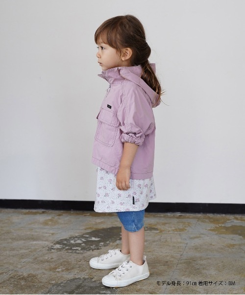 quoti use fith（クゥオティ　ユース　フィス）の「ウォッシャブルダンプ 長袖 ジップパーカー（その他アウター・キッズ・ピンク/ブルー/ブラウン/グリーン・110/120/90/80/130/100）」の12枚目の写真